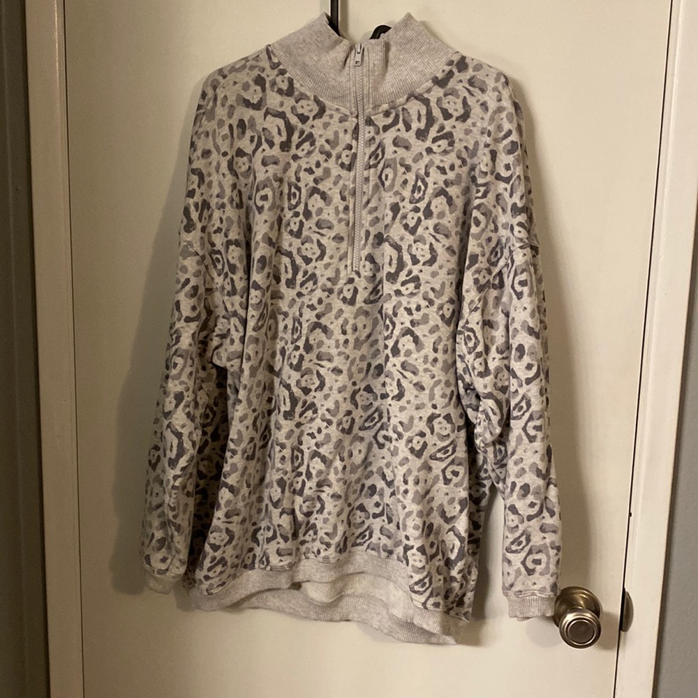Aerie Leopard Pullover